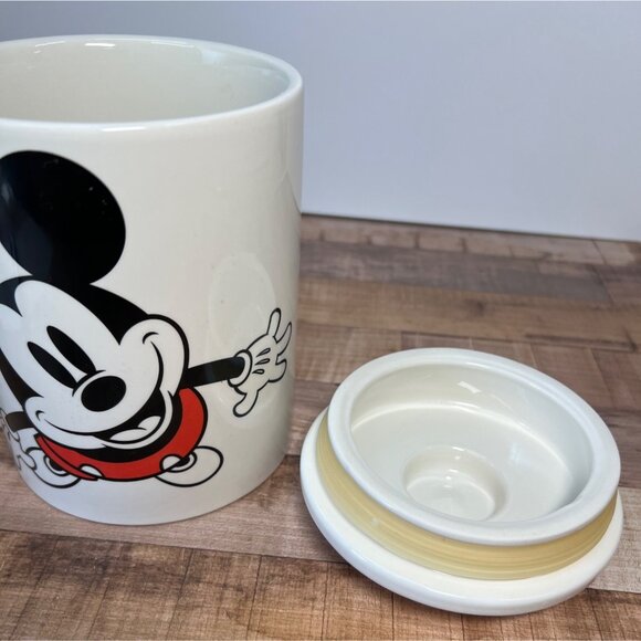 Disney Mickey Mouse Ceramic Storage Jar With Lid - Picture 5 of 7